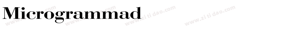 Microgrammad BoldExt字体转换